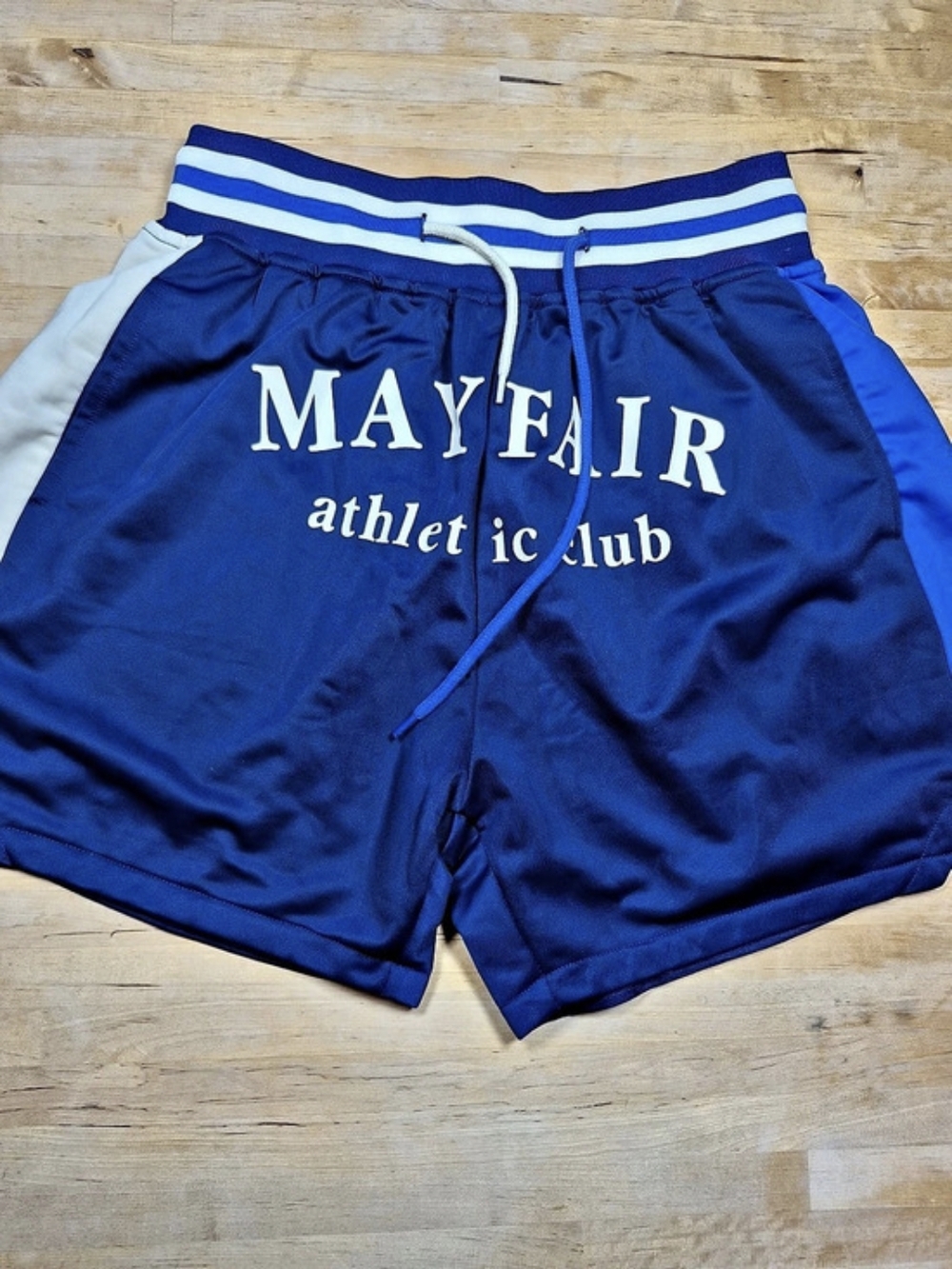 Mayfair Athletic Shorts in Blue & White Size S/M Like New